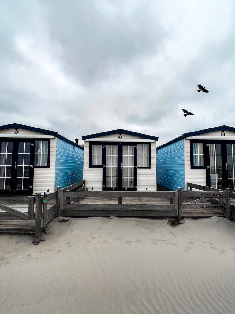 white and black wooden house